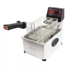 Fritadeira Industrial Inox Frita Fácil 5 Litros Elétrica