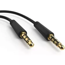 Cable Aux De Audio Estereo 3,5 Mm | M/m | Negro, 1,8 M