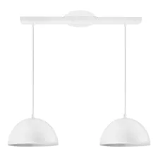 Lampara Colgante 2 Luces Campana Moderna 20cm Apto Led E27