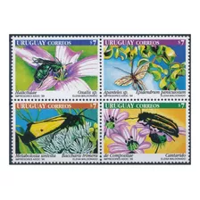 1999 Fauna Flora- Insectos Flores - Uruguay (sellos) Mint