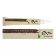 Tintura Cejas Pestañas Thuya Tinte Marrón 14 Ml Con Keratina Color Coffee Vegano