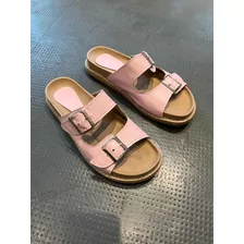 Sandalias Dos Tiras Rosa Ojotas Simi Birkenstock 40 Mujer