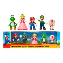 Set Super Mario 5 Figuras Originales Nintendo Mario