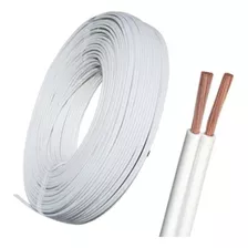 Fio Paralelo 0,50mm 20awg 100m + Fio 0,30mm 22awg 100m Cobertura Branco