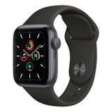 Apple Watch Se (gps, 40mm) - Caixa De AlumÃ­nio Cinza-espacial - Pulseira Esportiva Preto