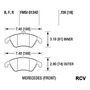 Balatas Disco  Delantera Para Mercedes Benz E300   1997