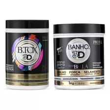 B.tox Redutor De Volume 1 Kl + Mascara Banho 3d 1 Kl