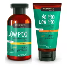Botica Cachos Low Poo Shampoo + Gelatina Bio Extratus
