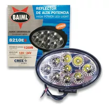 Reflector Ovalado 9 Leds Bivoltaje (12v/24v) 120w Baiml