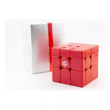 Cubo Mágico De 3x3x3 Piezas Gan Mirror Rojo Color Rojo