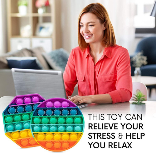 Push Pop It Juguete Sensorial Antiestrés, Bubble Fidget Toy - Ecart