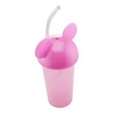 Vaso Plastico Escarchado Pitillo Orejas 10 Onzas