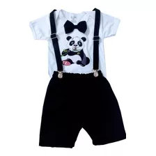 Roupa De Menino Urso Panda, Festa Do Pandinha Infantil