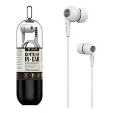 Auriculares In-ear Alámbricos Kintone V2 3.5mm Devia - Cover Color Blanco