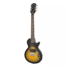 Guitarra Eléctrica EpiPhone Electric Travel Les Paul Express De Caoba Vintage Sunburst Níquel Con Diapasón De Granadillo Brasileño