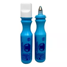 Marcador Industrial Permanente Azul Traço Forte 2mm Kit