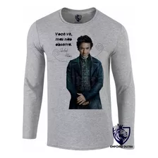 2 Camiseta Longa Camisa Sherlock Holmes Você Vê Detetive
