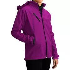 Campera Soft Shell Mujer Impermeable Interior Micro Polar
