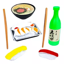 Comidinha Japonesa De Brinquedo Sushi /sashimi - Plastico