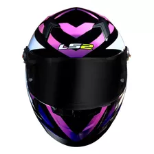 Capacete Para Moto Ls2 Ff38 Ff358 Starwar Ff358 Rosa Brilhante Starwar Tamanho Gg 