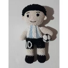 Muñeco De Maradona A Crochet 