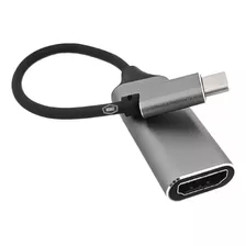 Cabo Adaptador Usb Tipo-c Hd Vídeo Fêmea 4k Exbom 