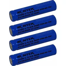 4x Pçs Bateria Li-ion 10440 - Rontek - 350mah - Y8c 
