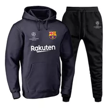 Conjunto Barcelona Blusa De Frio Moletom Casaco Agasalho 