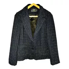 Dionne: Blazer O Chaqueta Azul Y Camel