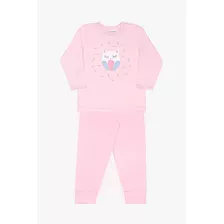 Pijama Ml Infantil Dedeka Baby Térmico Gatinha Feminino