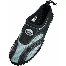 Zapatos Para Hombre De La Onda De Agua 1185m Negro - Gris 12