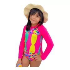 Roupa De Banho Infantil Feminino Ou Masculino Proteção Uv50+