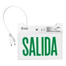 Luz Led De Emergencia Transparente Con Letrero Salida 