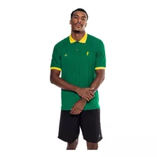 Camiseta Seleção Brasileira Camisa Amarela Polo Marine .