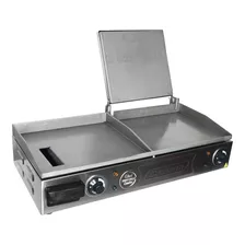 Chapa Lanches Profissional Prensa Elétrica Grill 70x30 Inox