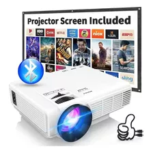 Mini Proyector 7500l Full Hd 1080p Incluye Pantalla