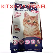 Kit 3 Kg Ração A Granel Premium Pimpo Cat Gatos Todas Idades