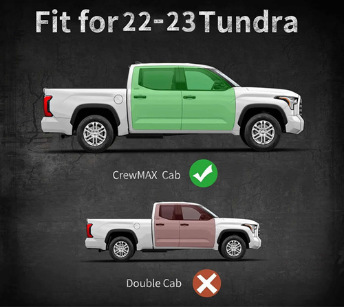 Estribos Toyota Tundra Doble Cabina 2022 2023 6.5 Foto 3