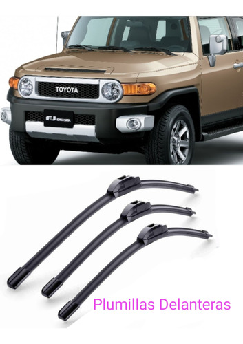 Juego Plumillas Limpiaparabrisa Toyota Fj Cruiser Delanteros Foto 7