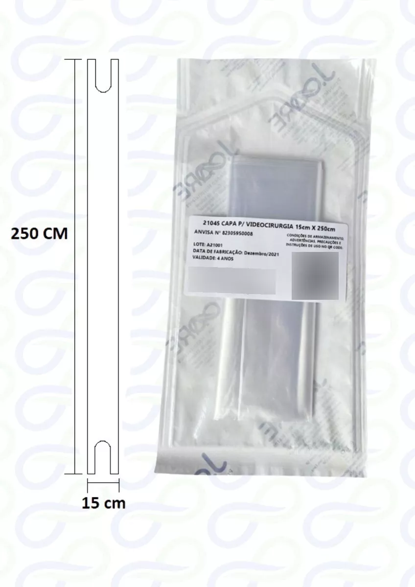 Capa Videolaparoscopia 15x250cm Kit C/10un