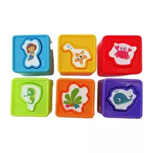 Cubos Con Encastre Animalitos Granja Didactico Ploppy 760612