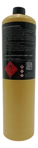 Kit Cilindro 2 Latas Gás Map Pro 400g Para Maçarico Portatil 6
