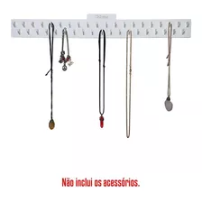 Suporte Parede Organizador Porta Colares Pulseiras Branco 