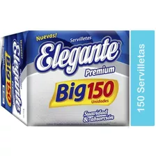 Servilletas Elegante Premium Big X 150u 32x31,5 Cm.