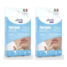 Kit 2 Herpes Block ® Adesivos Transparentes P/ Herpes Labial