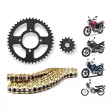 Kit De Arrastre Yamaha Ybr125 Yb125 Ybr R G Zr Cadena Dorada