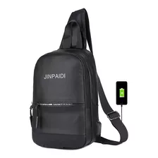 Mochila Anti Roubo Furto Bolsa Transversal Masculina Usb A