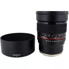 Lente Rokinon 85m-fx 85 Mm F1.4 Para Fujifilm Con Montura X