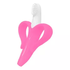 Escova Dental Massageadora Macia Com Alça +3m Banana Buba Cor Rosa