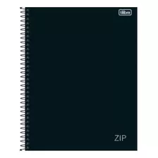 Caderno Universitário Espiral Cd Zip Preto 20mat Tilibra